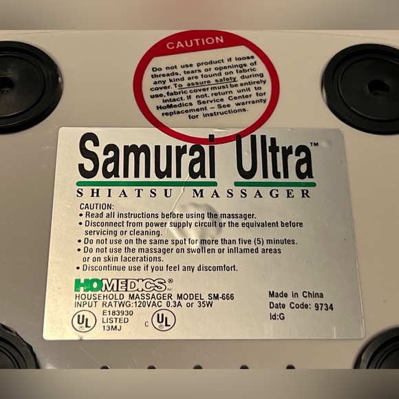 HOMEDICS samurai ultra shiatsu massager - Picture 12 of 13